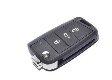 Siyah Volkswagen Golf Çevirme Anahtarı 5G0 959 753 BA 3 Düğme 433 Mhz ID 48