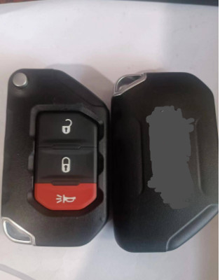 Jeep Wrangler OHT1130261 Anahtarsız Çevirme Araba 433Mhz 2+1 Düğme için Uzaktan Anahtar