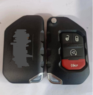 433Mhz 3+1 düğme OHT1130261 Jeep Wrangler Gladyatör için Anahtarsız Çevirme Anahtarı