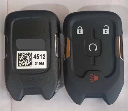 315 Mhz 3 + 1 Düğme 46E Çip HYQ1AA 13584512 GMC Arazi Chevrolet Banliyö Için Akıllı Anahtar