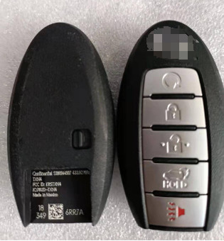 433Mhz 4+1 düğme 4A Çip S180144507 KR5TXN4 Akıllı Anahtar Nissan Rouge için