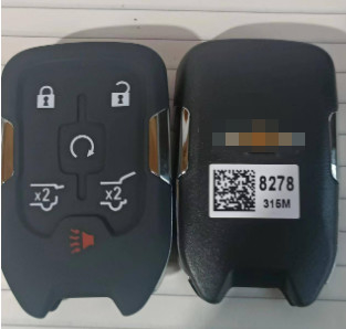 315Mhz 5 + 1 Düğme 46 Çip HYQ1AA 13508278 Akıllı Anahtar