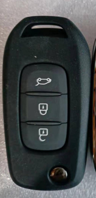 433Mhz 3 düğme CWTWB1G767 4A Çip Flip Renault Captur Megane3 için uzaktan anahtar