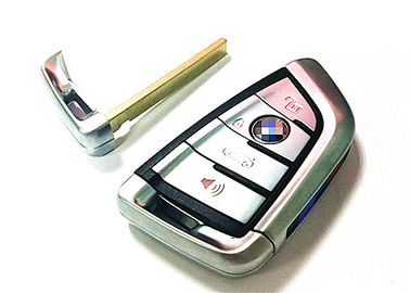 Gümüş BMW Araba Anahtarı Uzaktan Kumanda 4 Düğme 434MHz 9367398-01 BMW X5 / X6 için