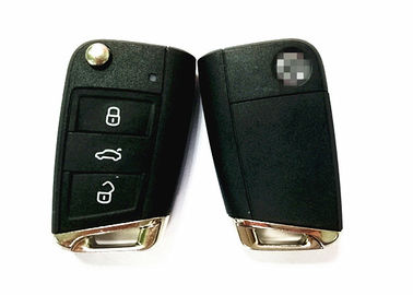 3 Düğmeli Uzaktan Kumandalı Araba Anahtarlık Çantası, VW Golf Araba Anahtarı 5G6 959 753 AB