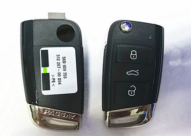 Siyah 3 Düğme VW Passat Araba Uzaktan Anahtar, 56D 959 752 VW Flip Anahtarlık Durumda